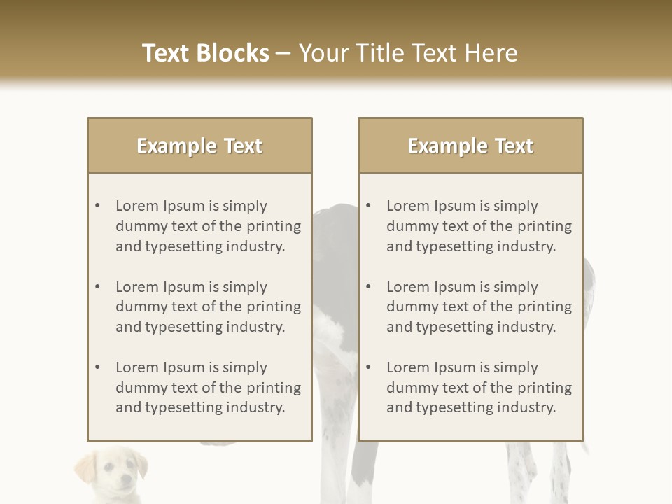 Large Domestic Mammal PowerPoint Template
