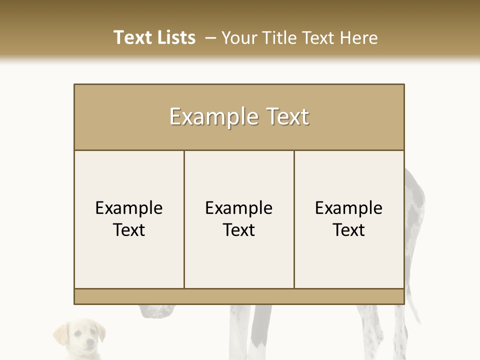 Large Domestic Mammal PowerPoint Template