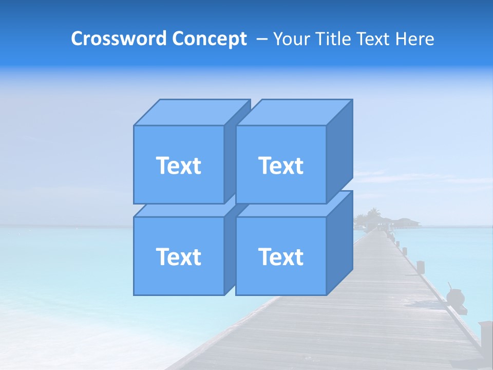 Island Coastline Sky PowerPoint Template