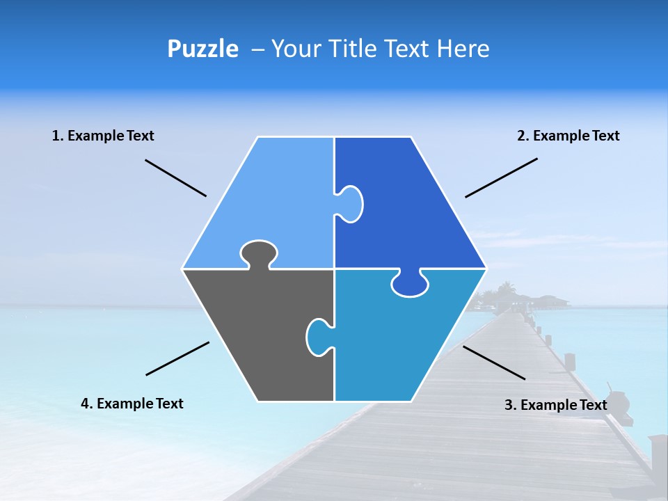 Island Coastline Sky PowerPoint Template