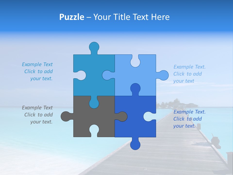 Island Coastline Sky PowerPoint Template