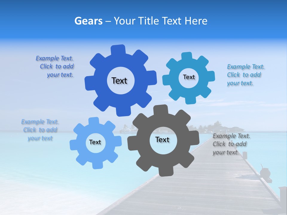 Island Coastline Sky PowerPoint Template