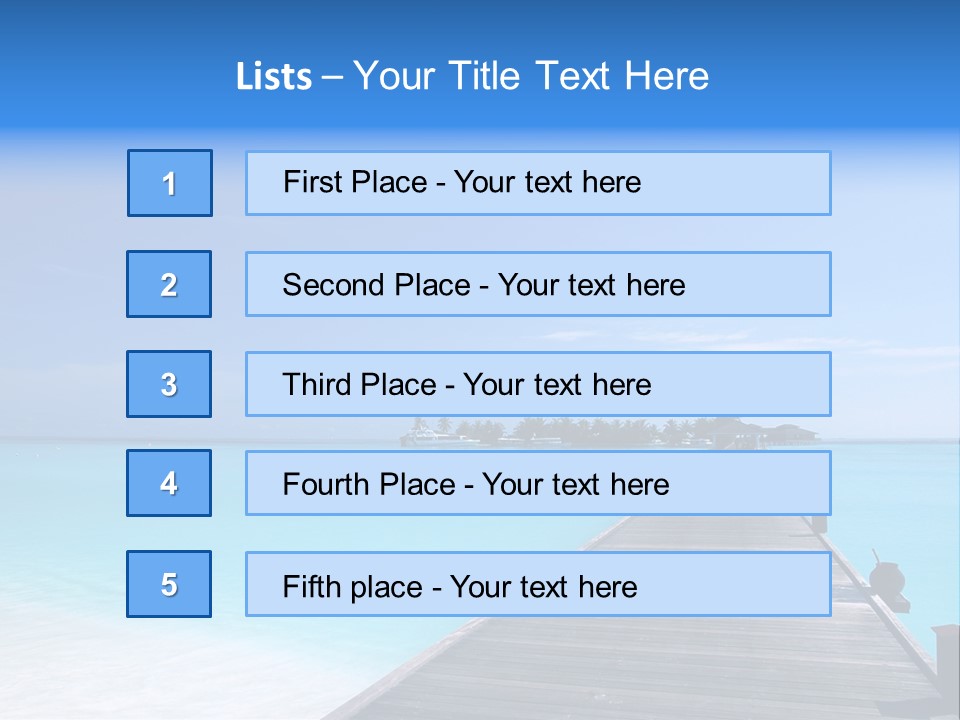 Island Coastline Sky PowerPoint Template