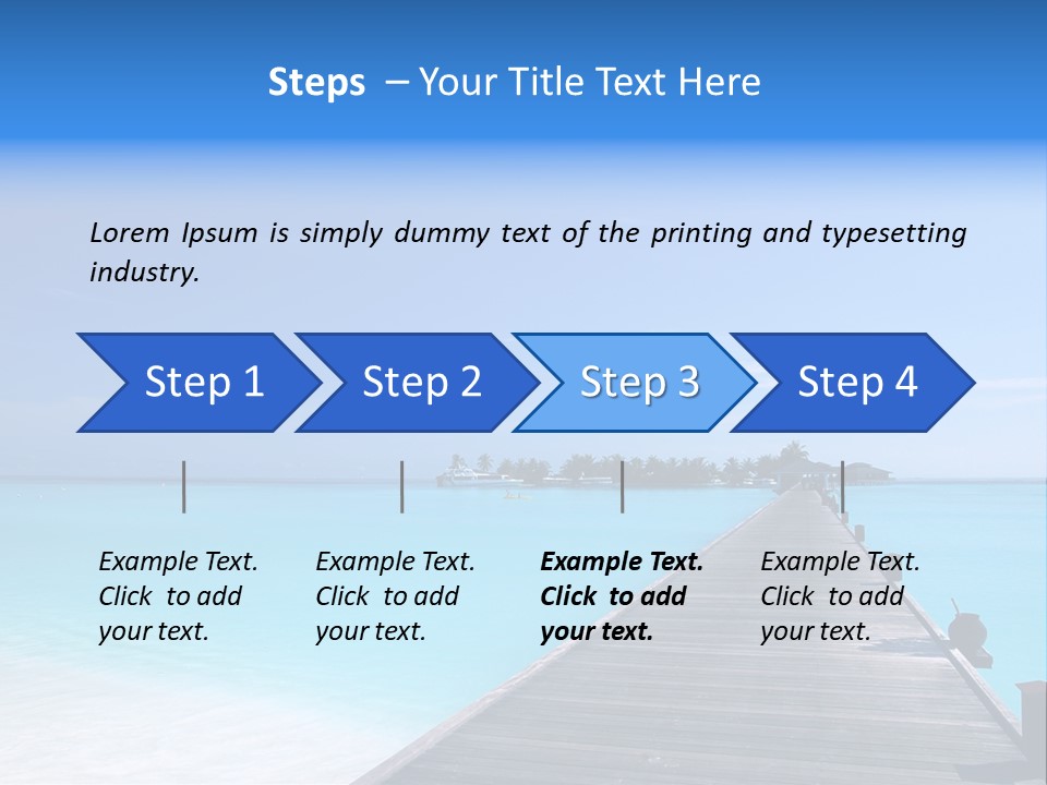 Island Coastline Sky PowerPoint Template