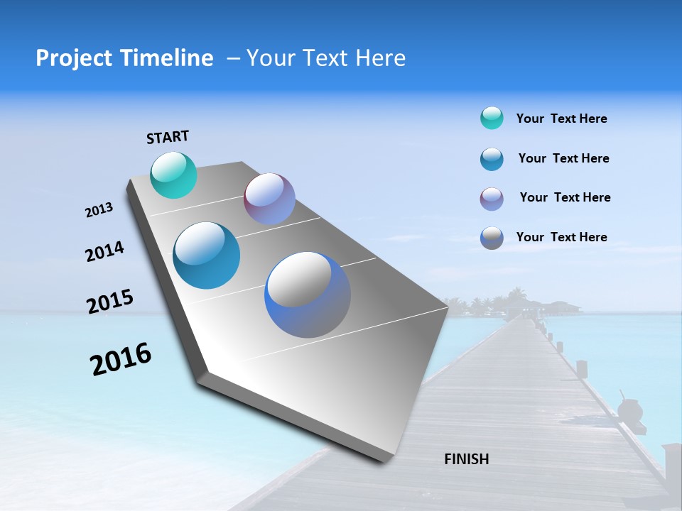 Island Coastline Sky PowerPoint Template