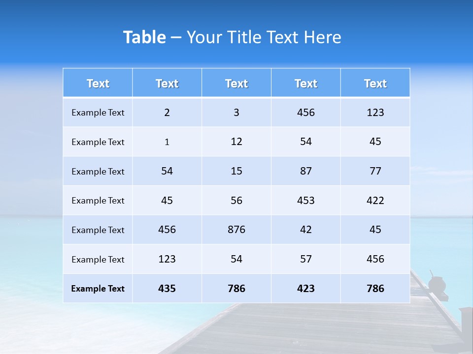 Island Coastline Sky PowerPoint Template
