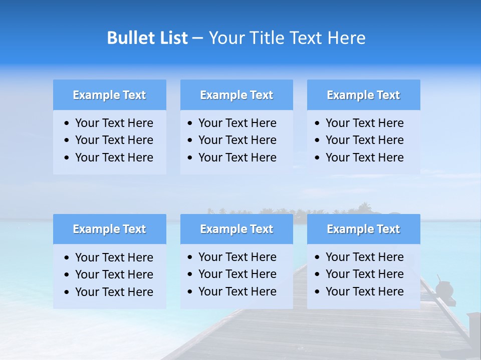 Island Coastline Sky PowerPoint Template