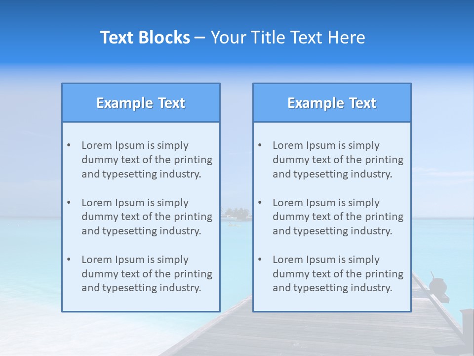Island Coastline Sky PowerPoint Template
