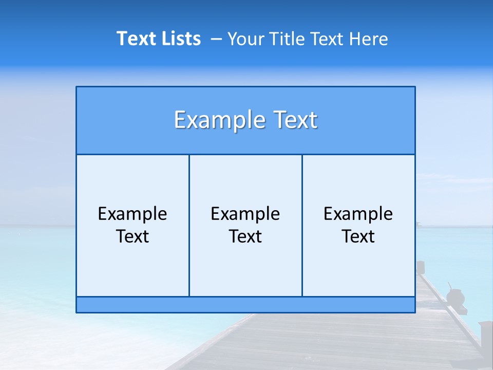 Island Coastline Sky PowerPoint Template