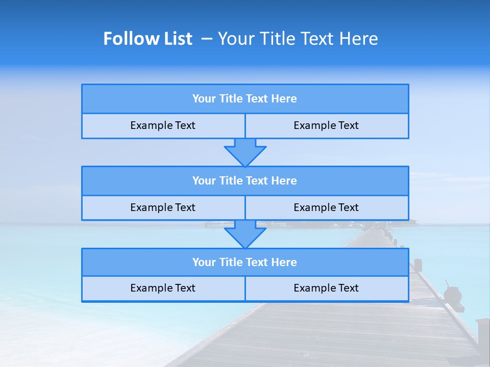Island Coastline Sky PowerPoint Template