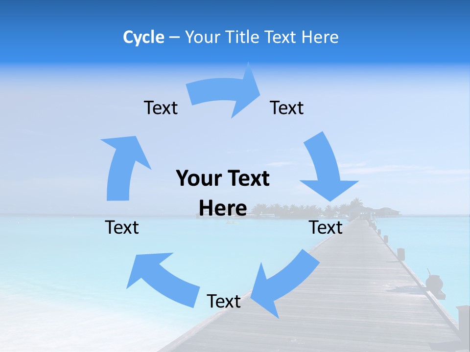 Island Coastline Sky PowerPoint Template