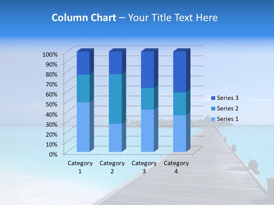 Island Coastline Sky PowerPoint Template