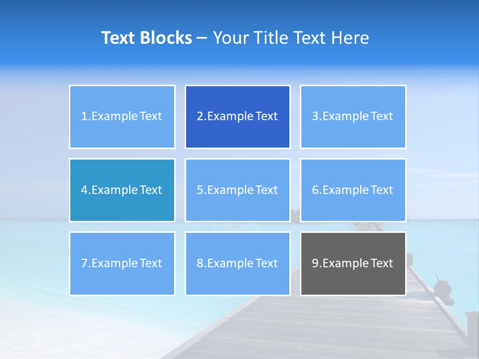 Island Coastline Sky PowerPoint Template