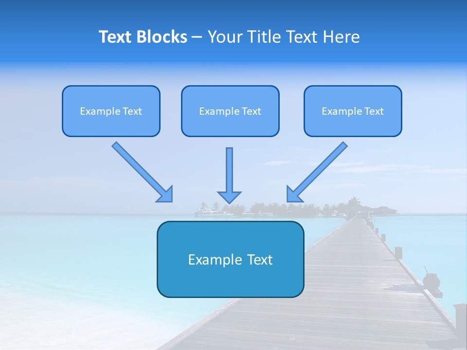 Island Coastline Sky PowerPoint Template