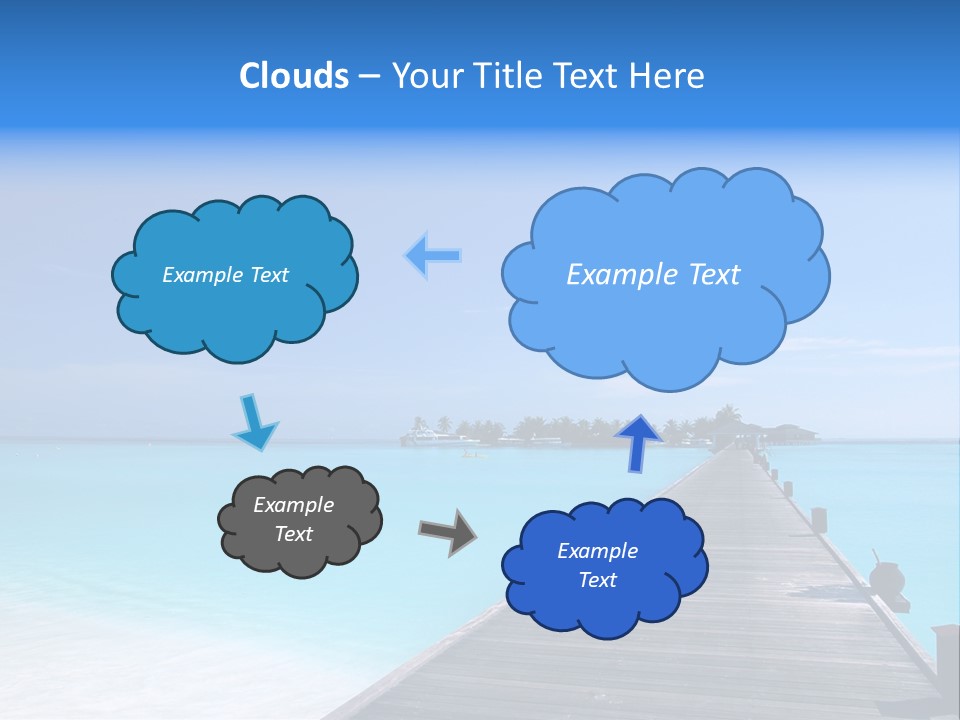 Island Coastline Sky PowerPoint Template