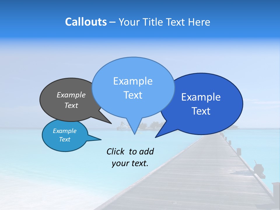 Island Coastline Sky PowerPoint Template