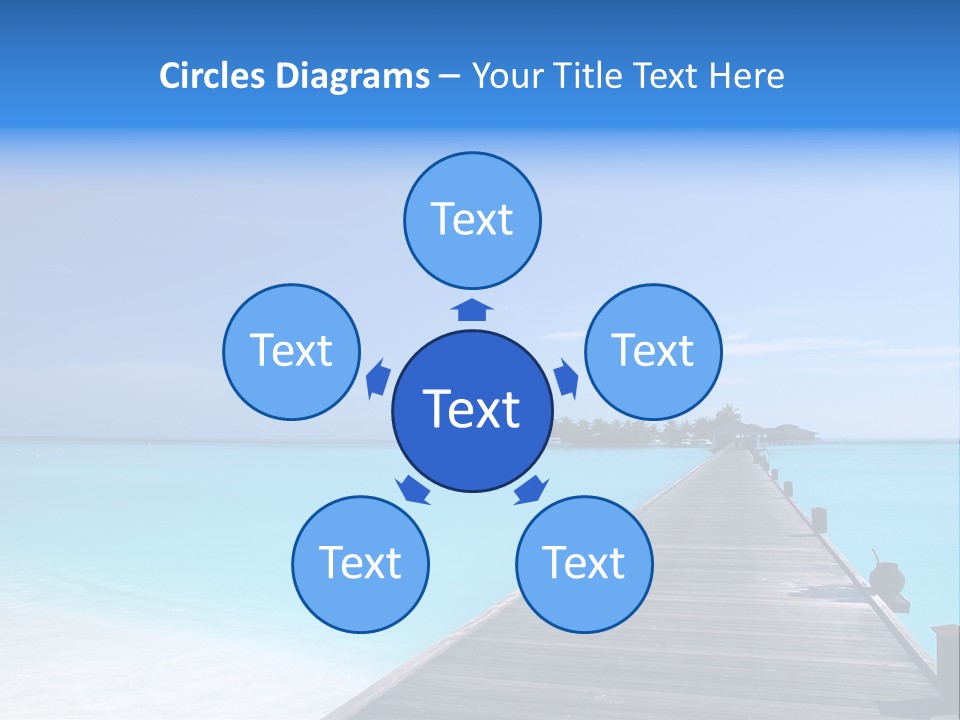 Island Coastline Sky PowerPoint Template