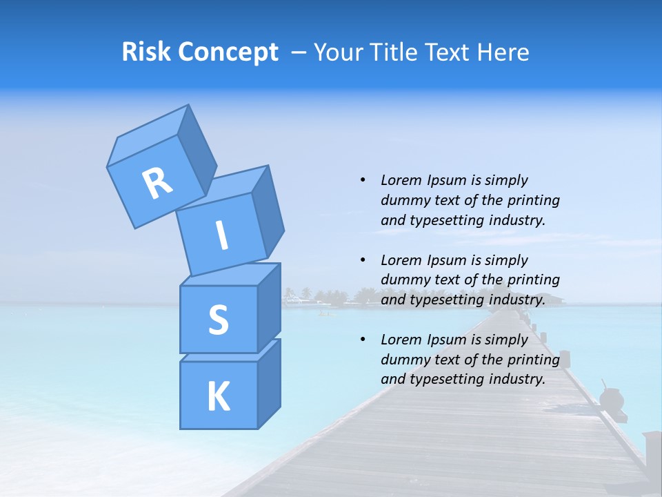 Island Coastline Sky PowerPoint Template