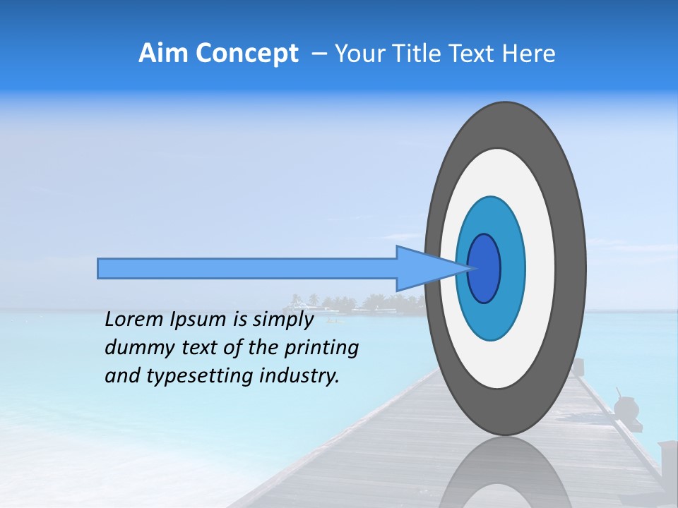 Island Coastline Sky PowerPoint Template