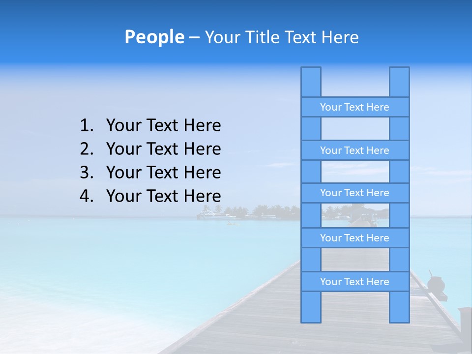 Island Coastline Sky PowerPoint Template
