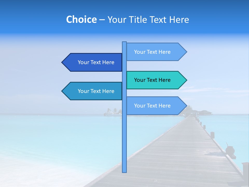 Island Coastline Sky PowerPoint Template