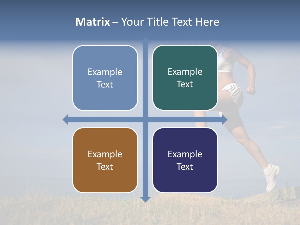 Workout Action Shoes PowerPoint Template