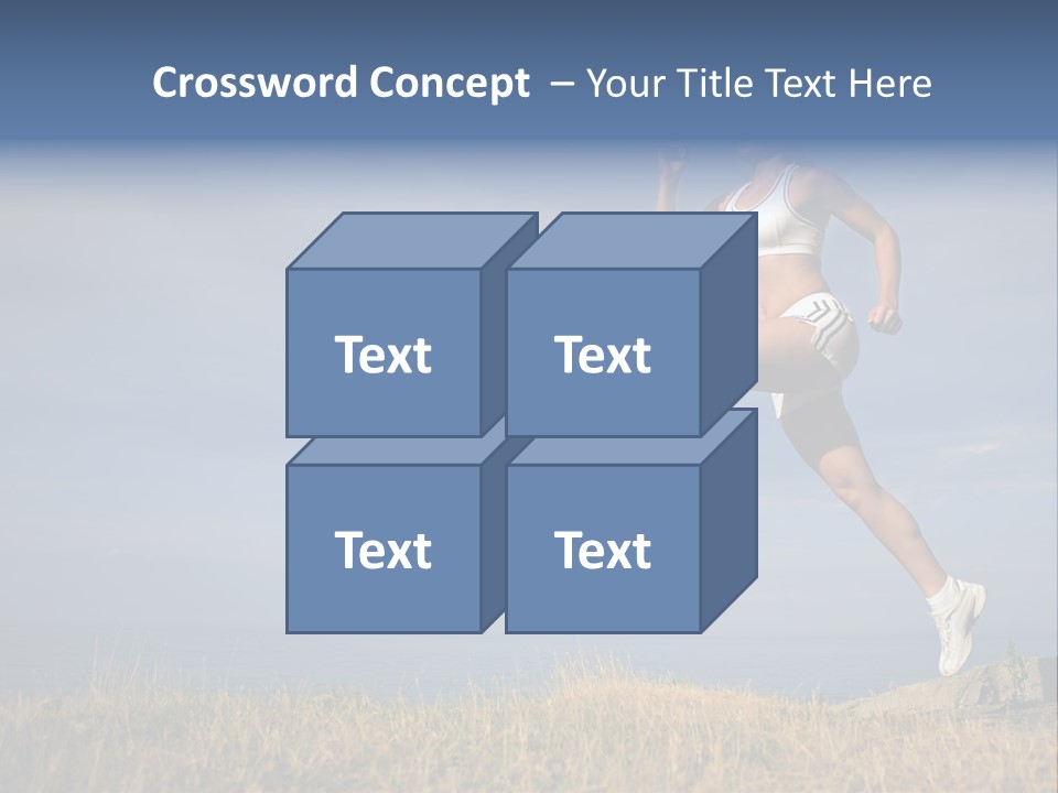 Workout Action Shoes PowerPoint Template