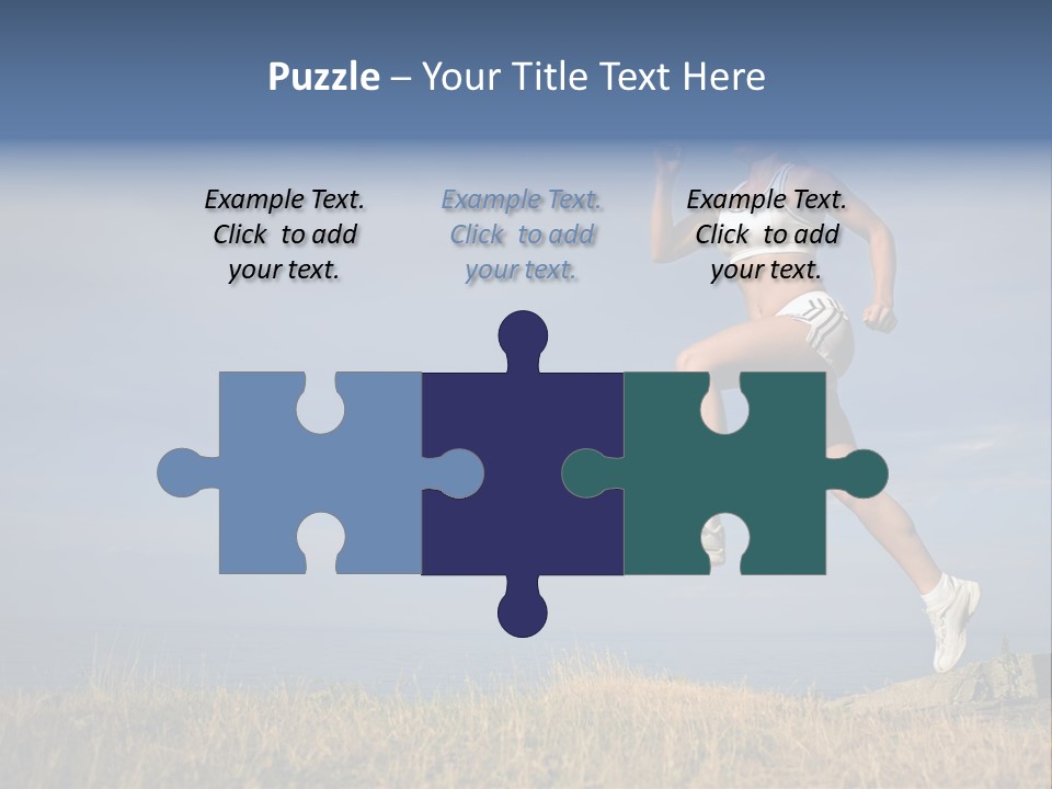 Workout Action Shoes PowerPoint Template