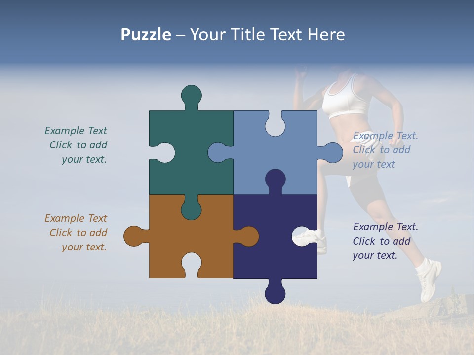 Workout Action Shoes PowerPoint Template