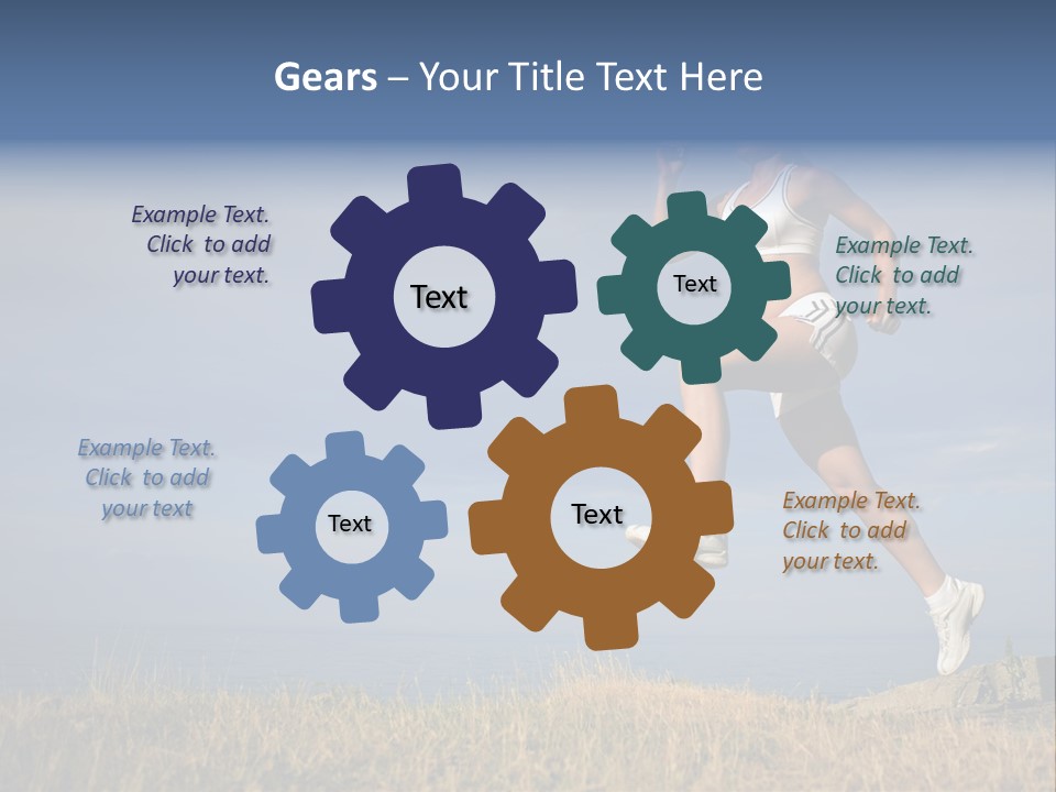 Workout Action Shoes PowerPoint Template