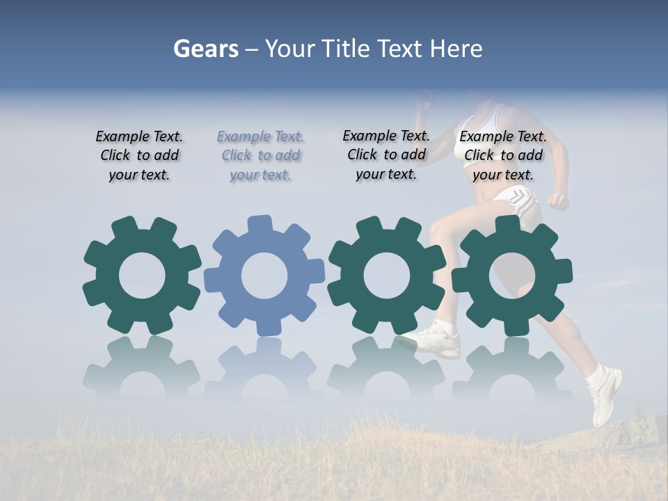 Workout Action Shoes PowerPoint Template