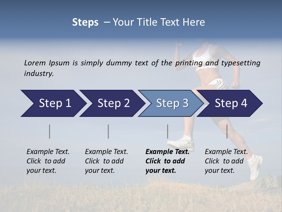 Workout Action Shoes PowerPoint Template