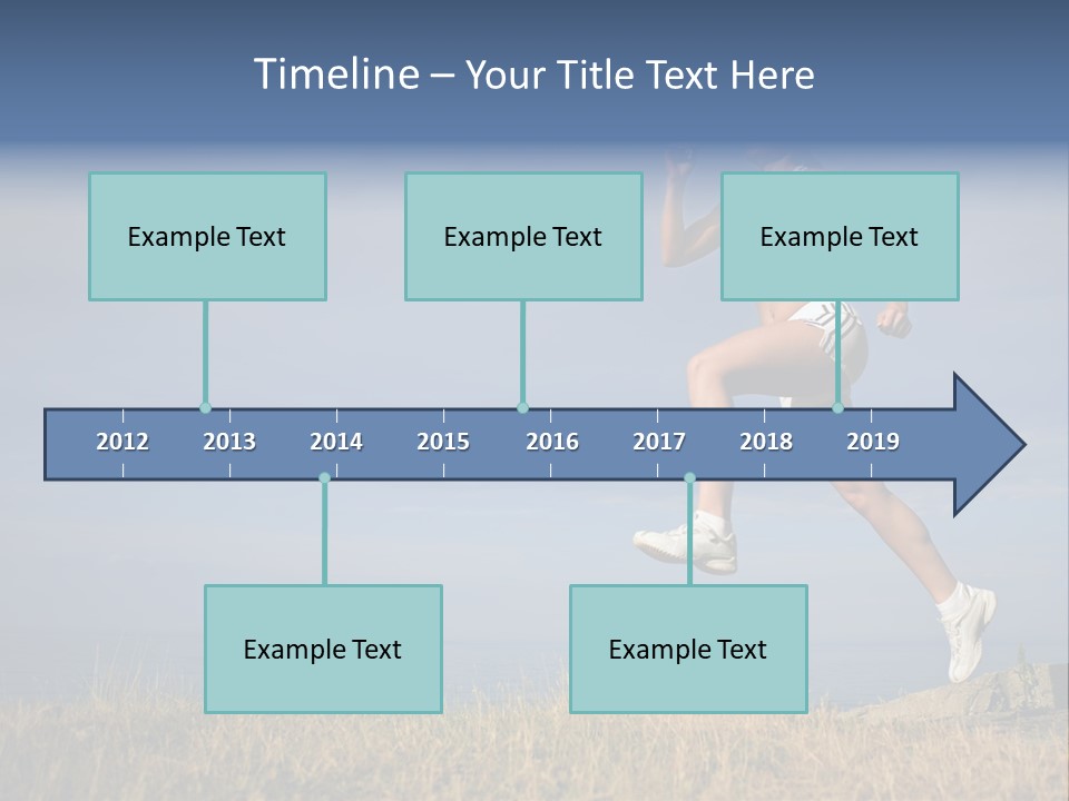 Workout Action Shoes PowerPoint Template