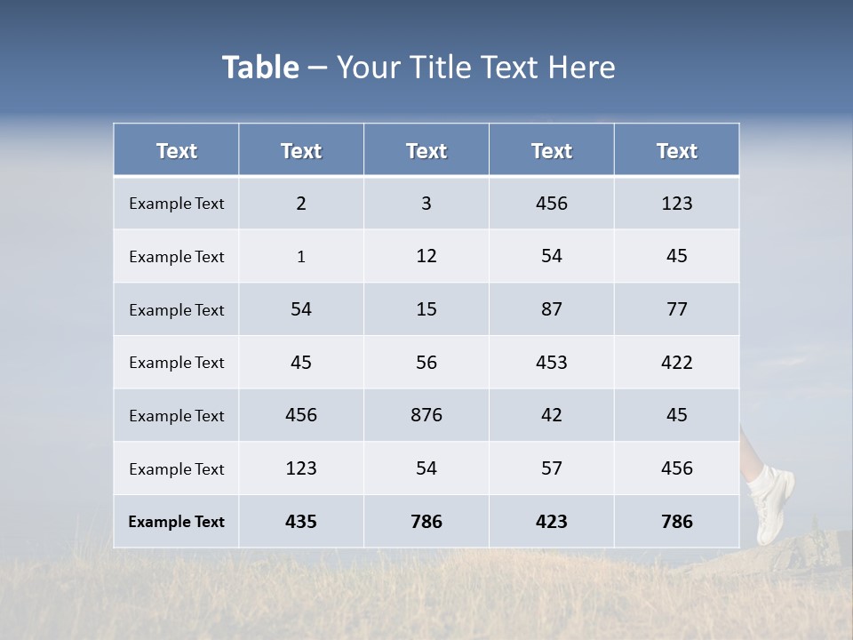 Workout Action Shoes PowerPoint Template