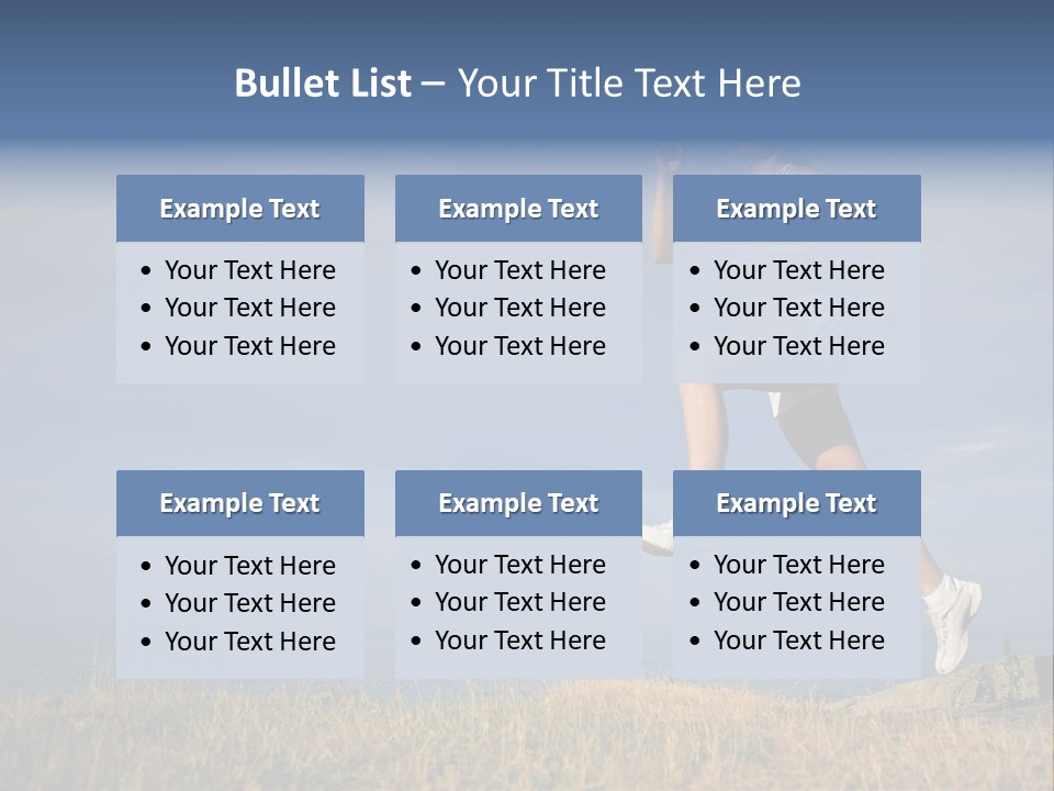 Workout Action Shoes PowerPoint Template