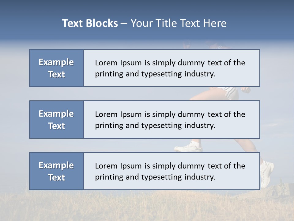 Workout Action Shoes PowerPoint Template