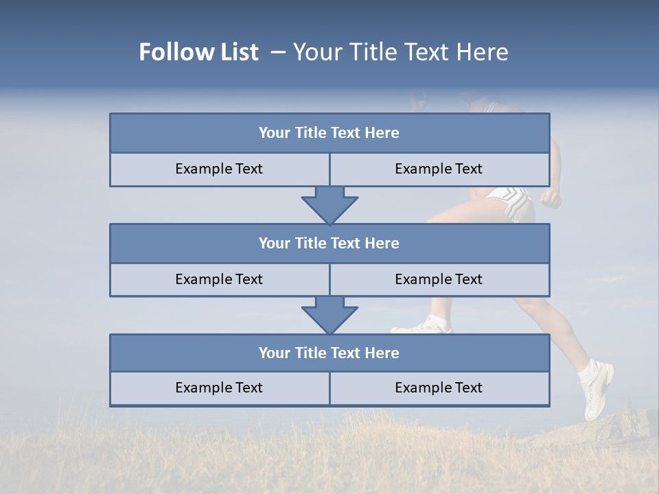 Workout Action Shoes PowerPoint Template