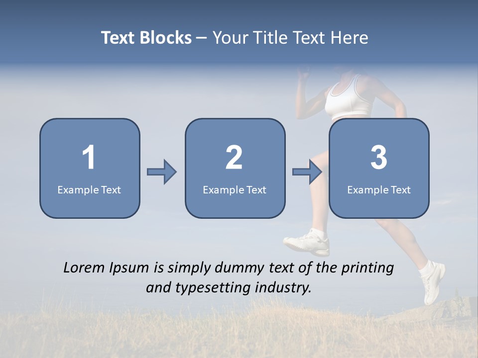Workout Action Shoes PowerPoint Template