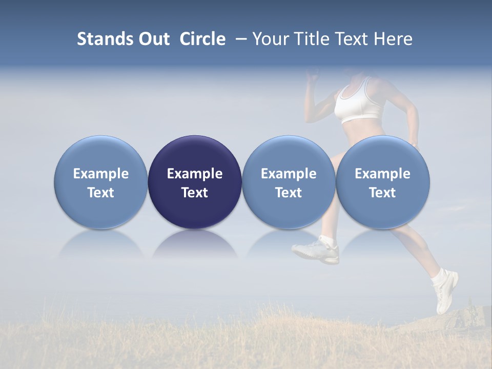 Workout Action Shoes PowerPoint Template