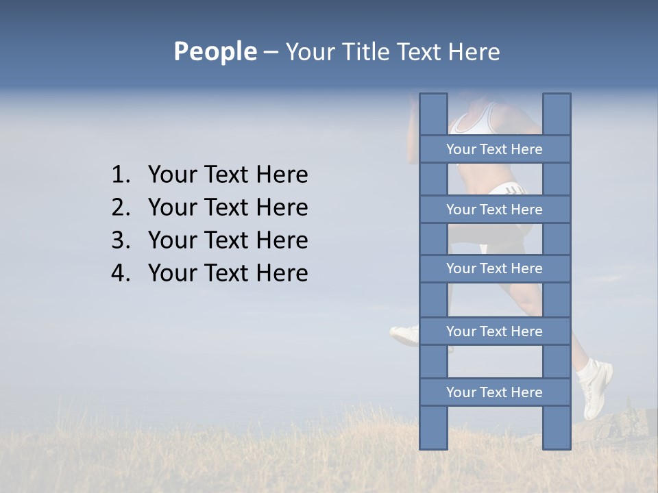 Workout Action Shoes PowerPoint Template