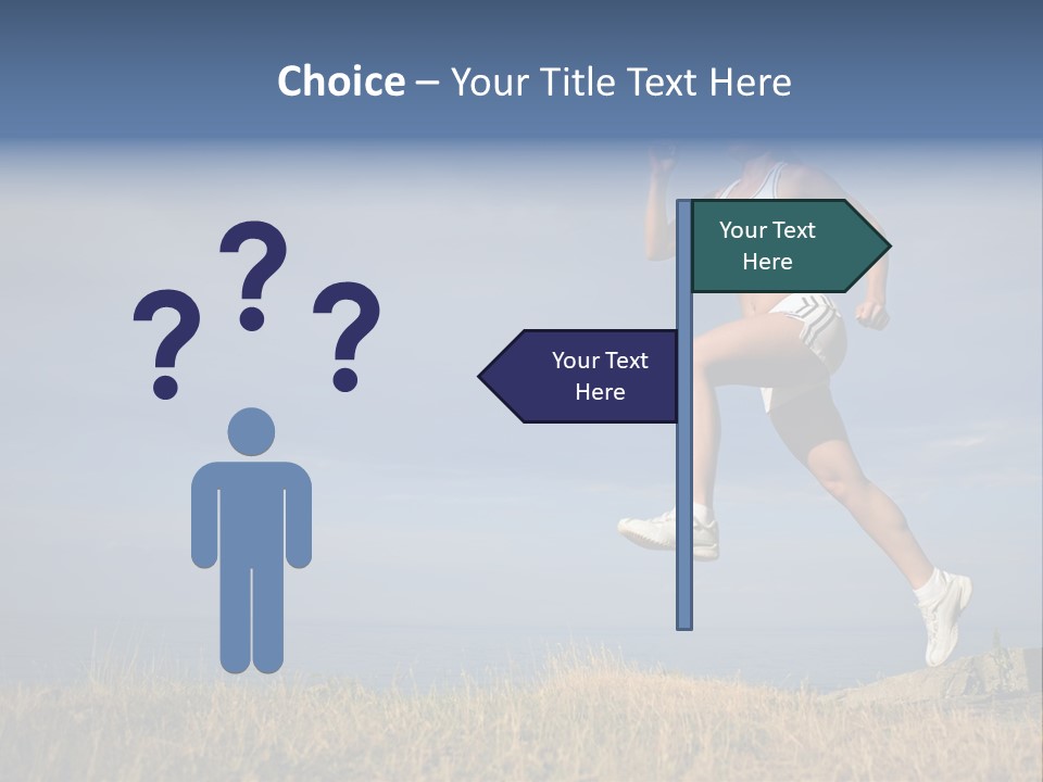 Workout Action Shoes PowerPoint Template