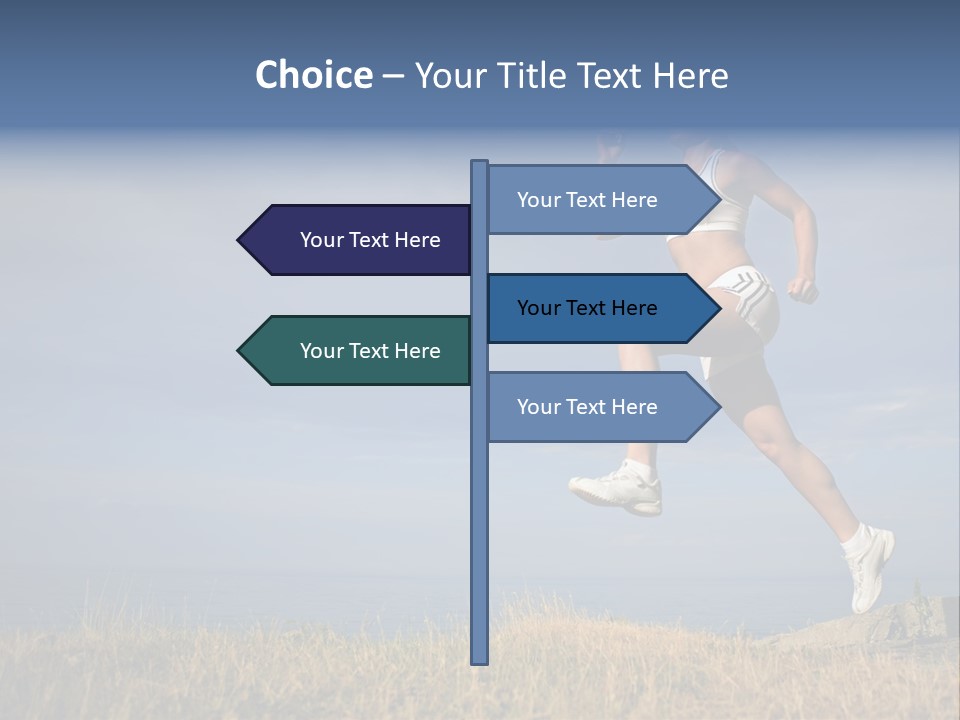 Workout Action Shoes PowerPoint Template