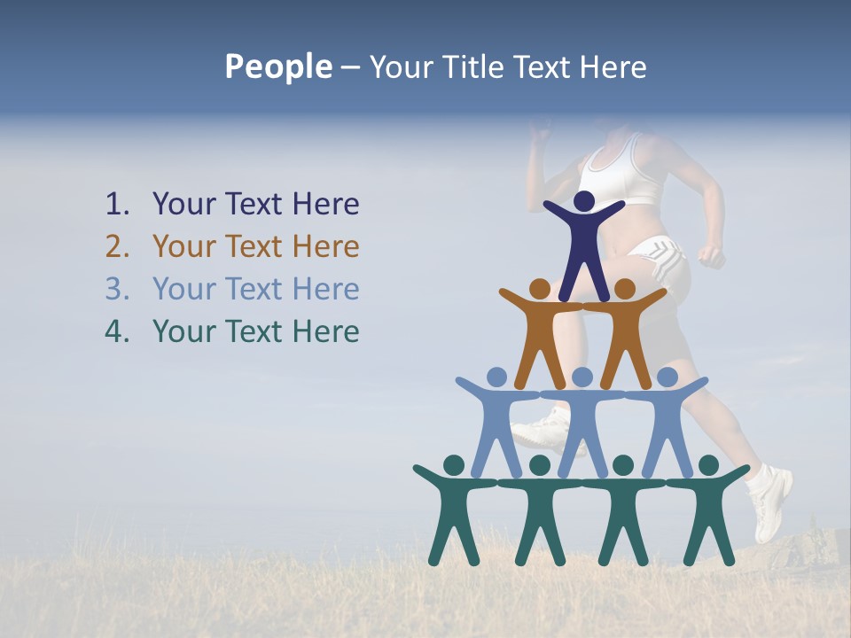 Workout Action Shoes PowerPoint Template