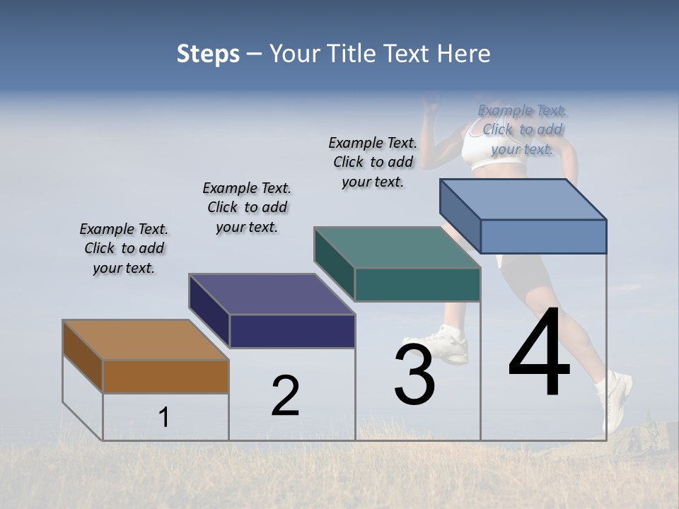 Workout Action Shoes PowerPoint Template
