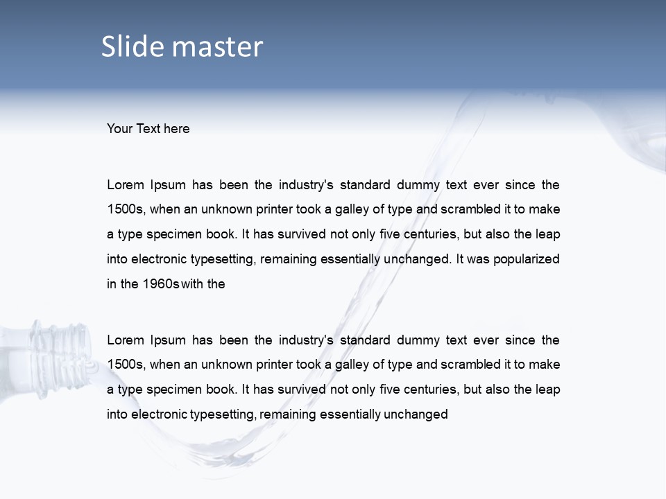 Bottle Idea Hale PowerPoint Template