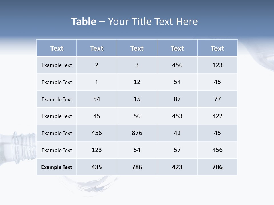 Bottle Idea Hale PowerPoint Template