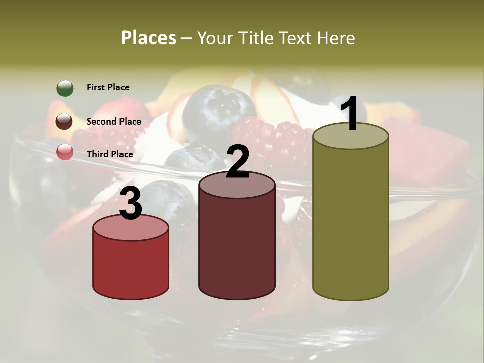 Summer Tropical Fruitsalad PowerPoint Template