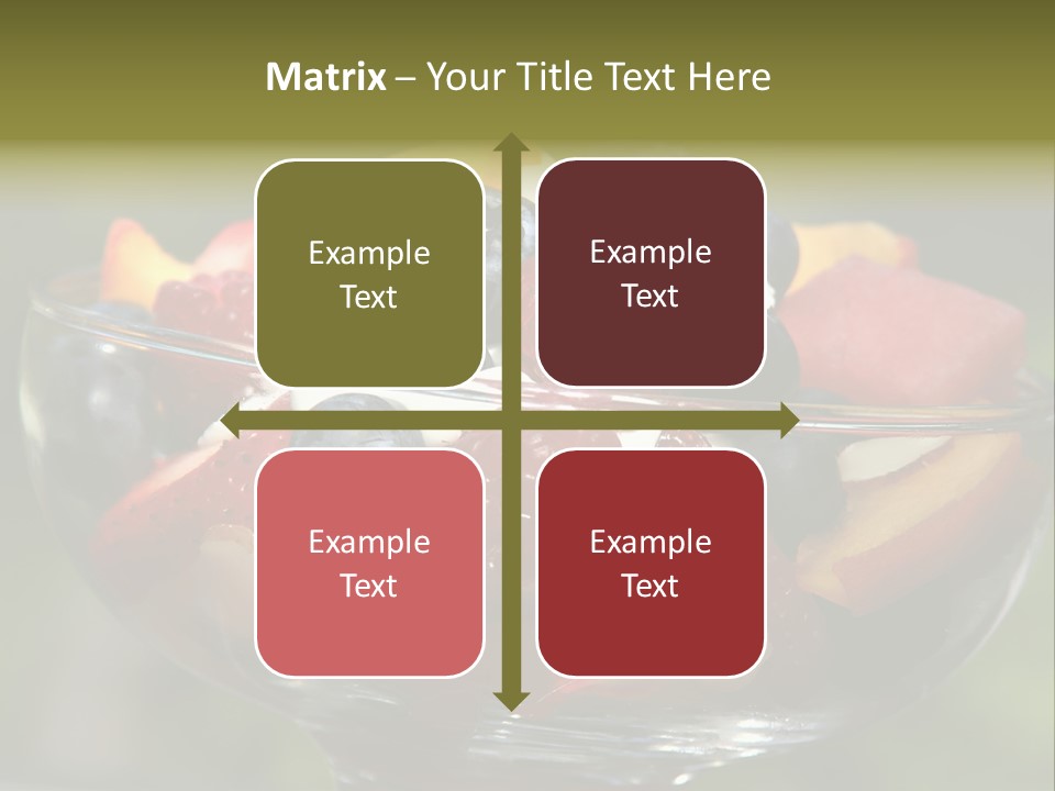 Summer Tropical Fruitsalad PowerPoint Template