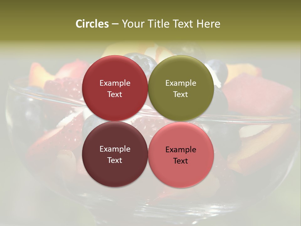 Summer Tropical Fruitsalad PowerPoint Template