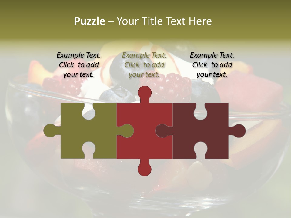 Summer Tropical Fruitsalad PowerPoint Template